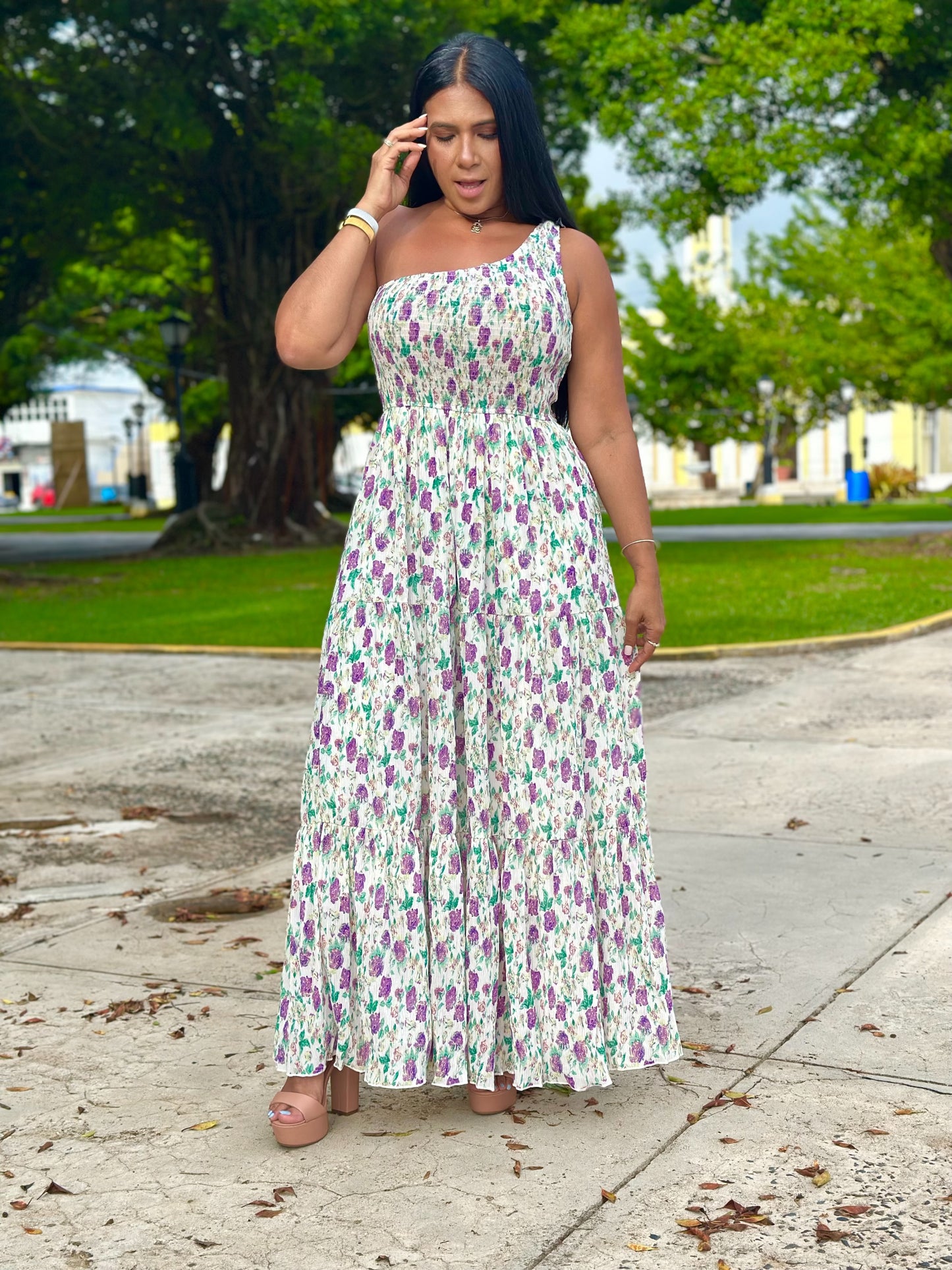 Sun Vibes Mega Spandex Maxi Dress ( CORRE GRANDE)