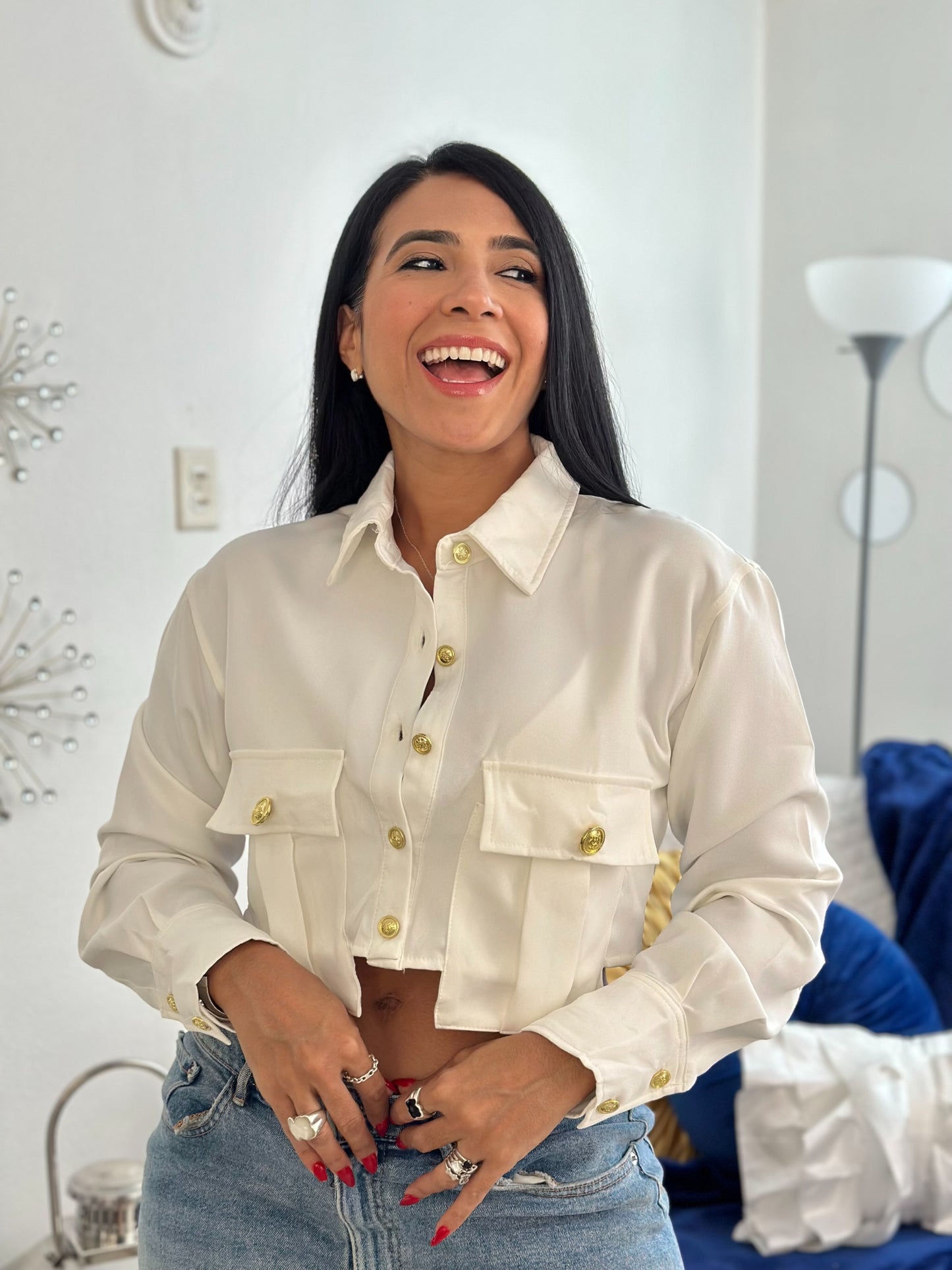 Mommy Oversized White Top