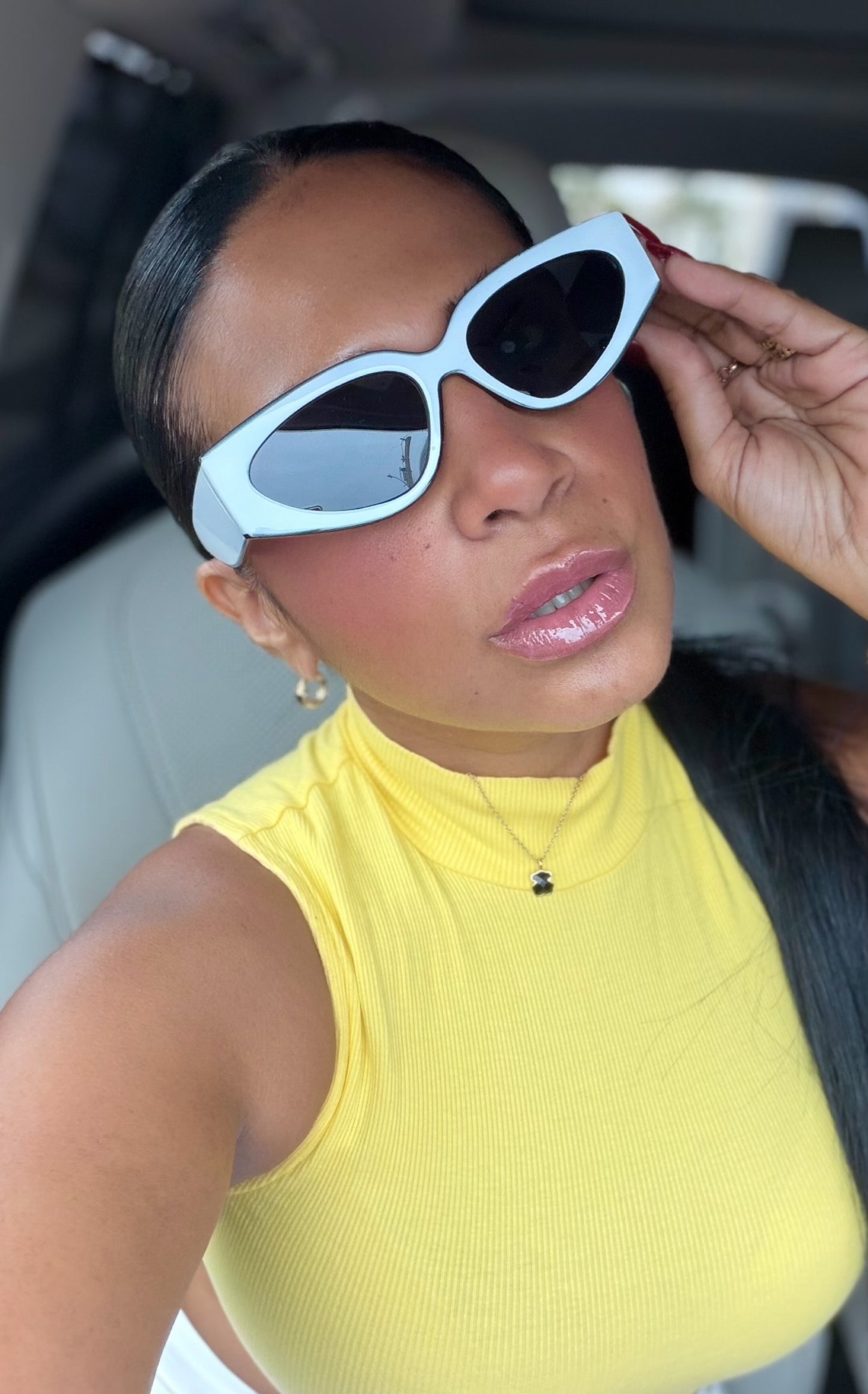 Gafitas Trendy Frame White y Lente Negro