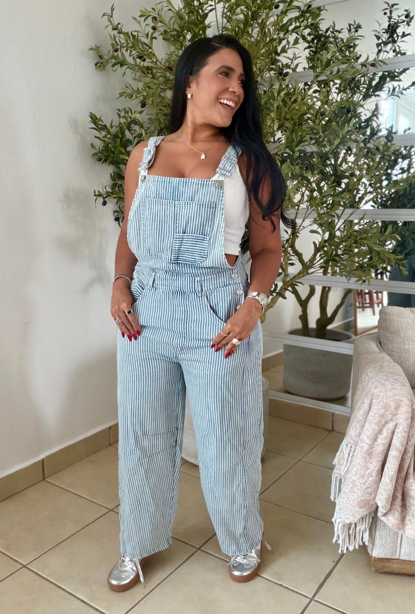 Baggy Denim Overall Spandex (liviano, estiliza la figura, ajustable y tiene bolsillos) Blue (SOLD OUT)