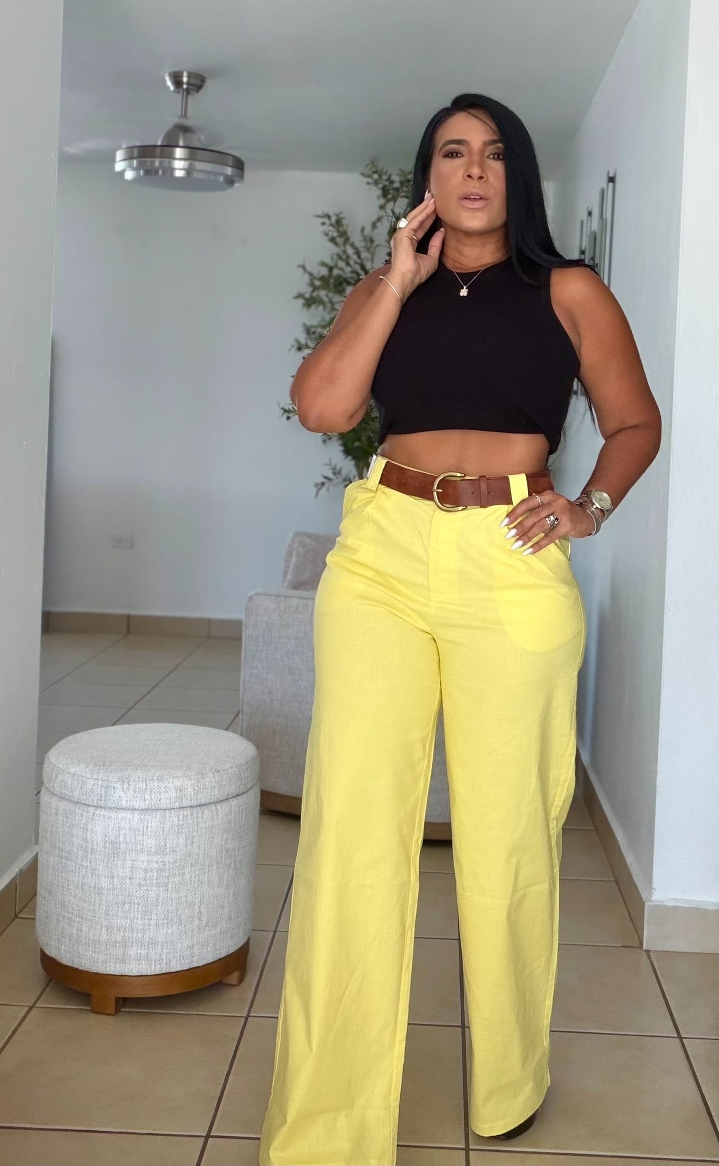 Omg! Yellow Pants (spandex total e incluye correa)