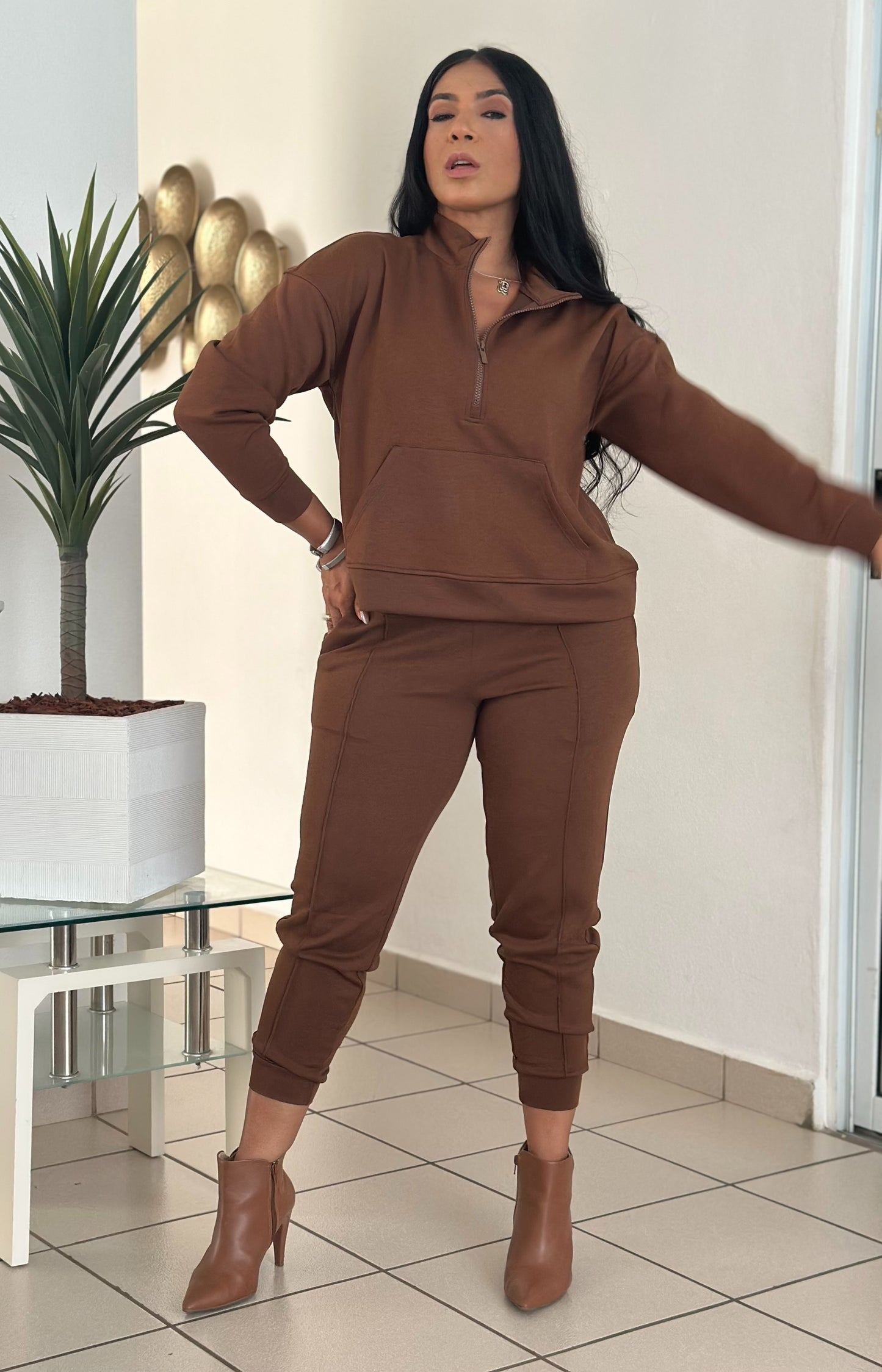 Perú Brown Spandex Premium Viajero Set