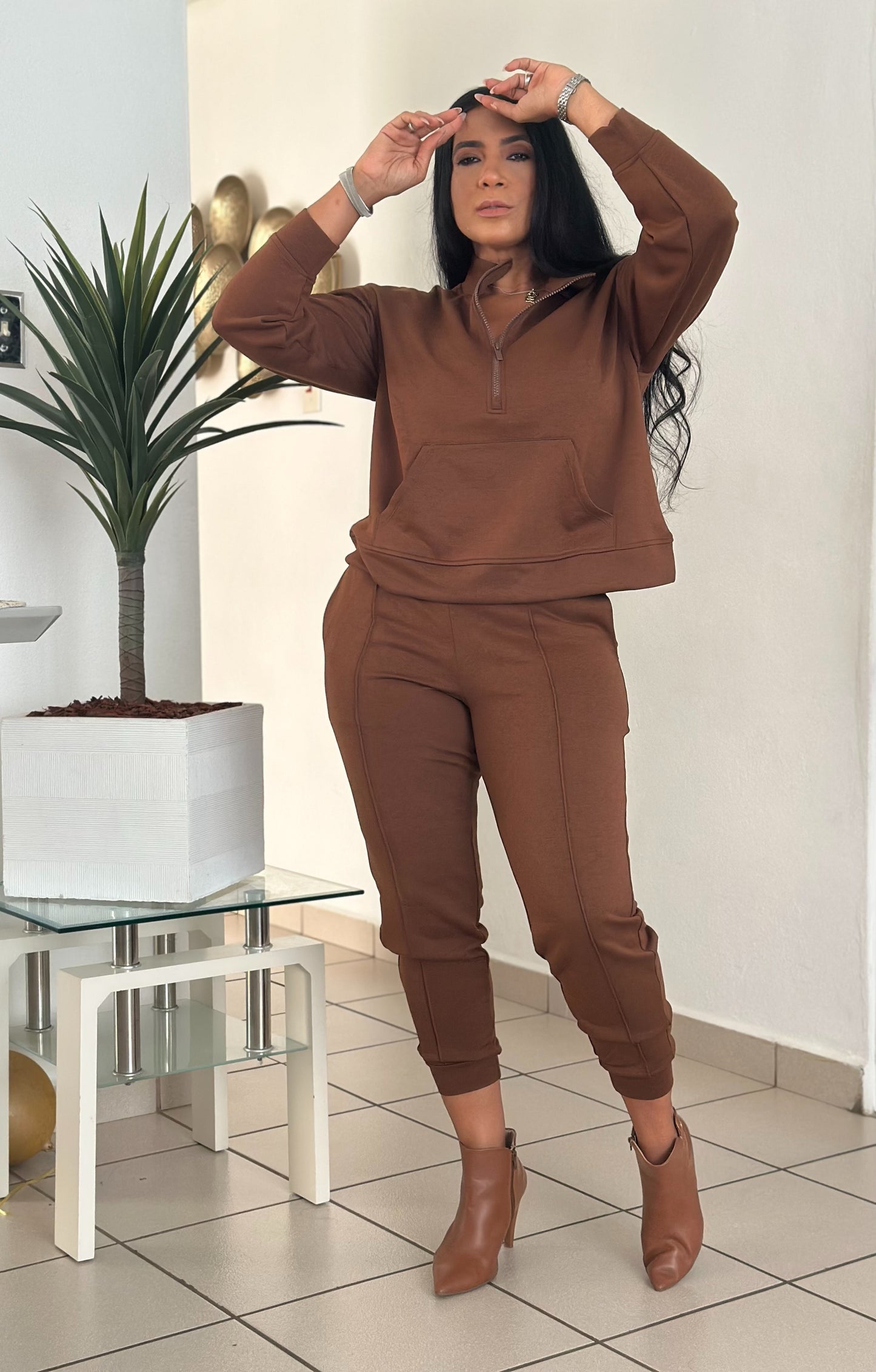 Perú Brown Spandex Premium Viajero Set