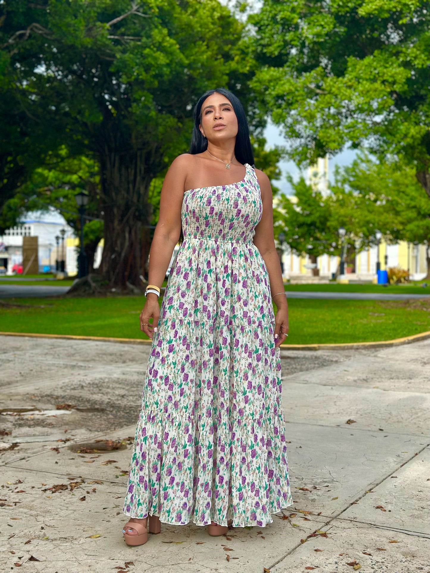 Sun Vibes Mega Spandex Maxi Dress ( CORRE GRANDE)