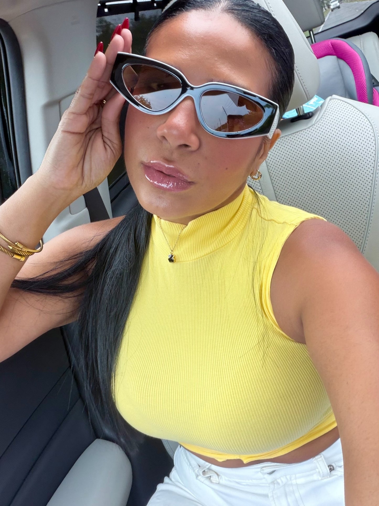 Gafitas Trendy Frame Negro y Lente Brown