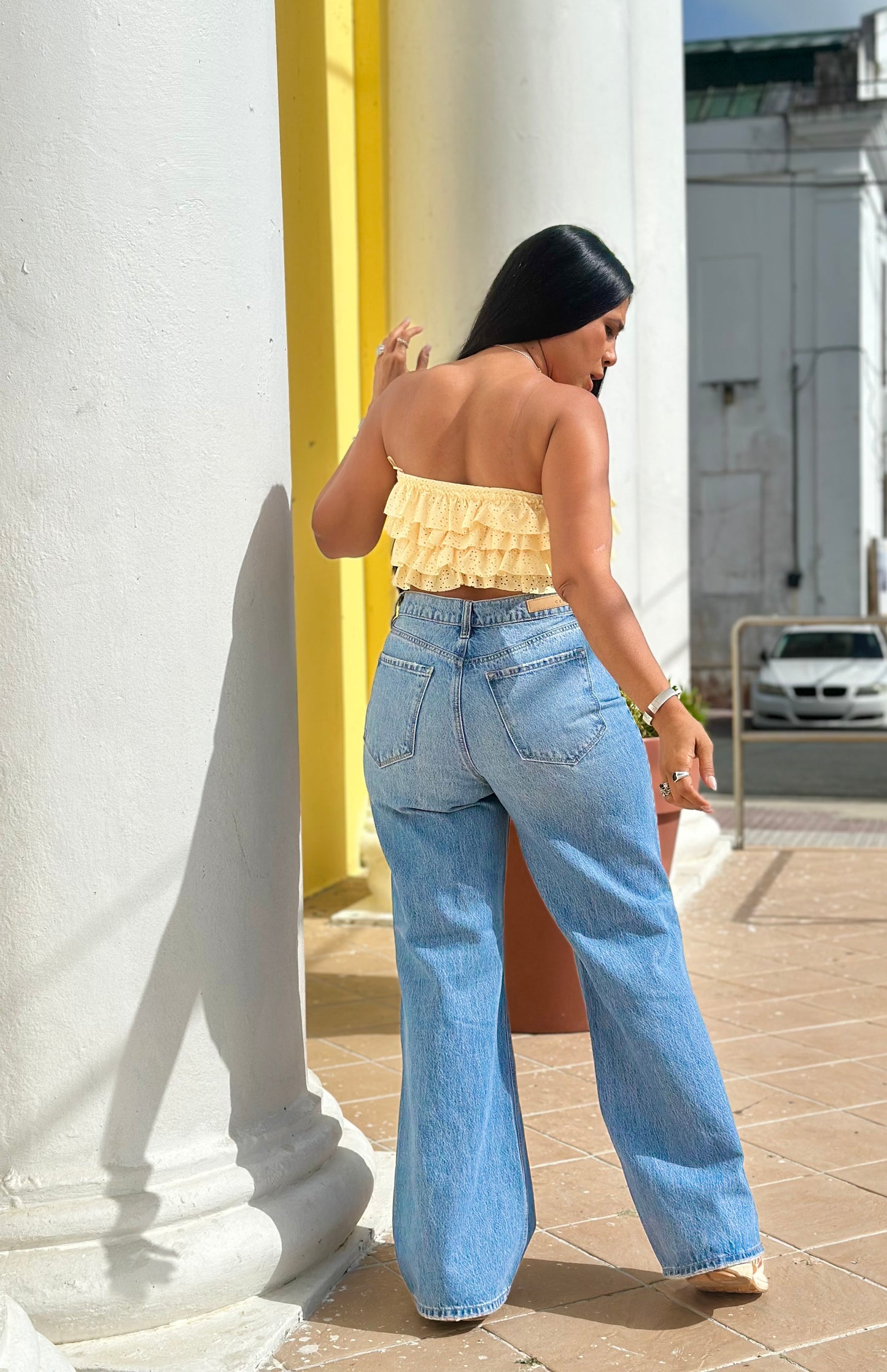 Rasgado Wide Leg Jeans 👖