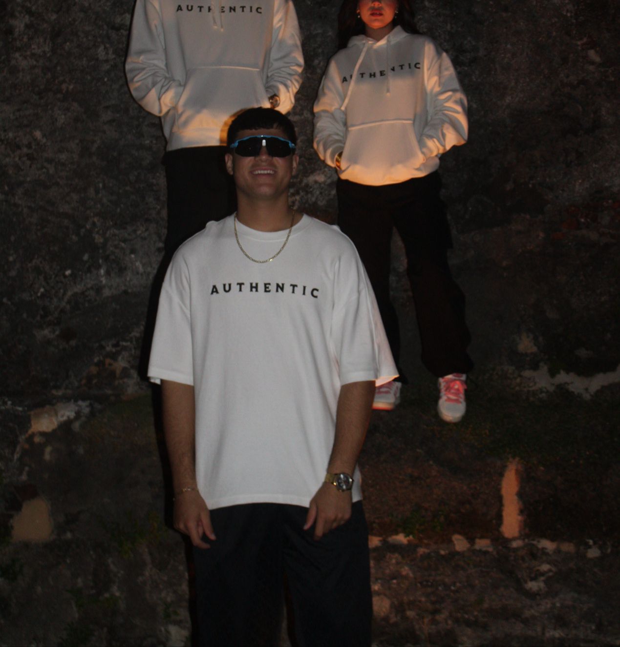 Brokz Authentik Oversized Men’s Luxe Shirt Top WHITE