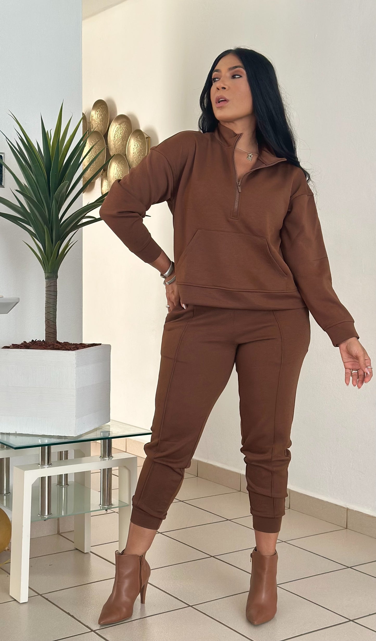 Perú Brown Spandex Premium Viajero Set