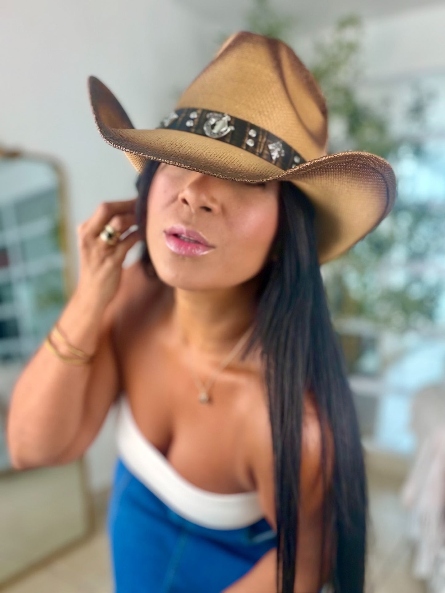 Cowgirls Hat (mega premium) Beige