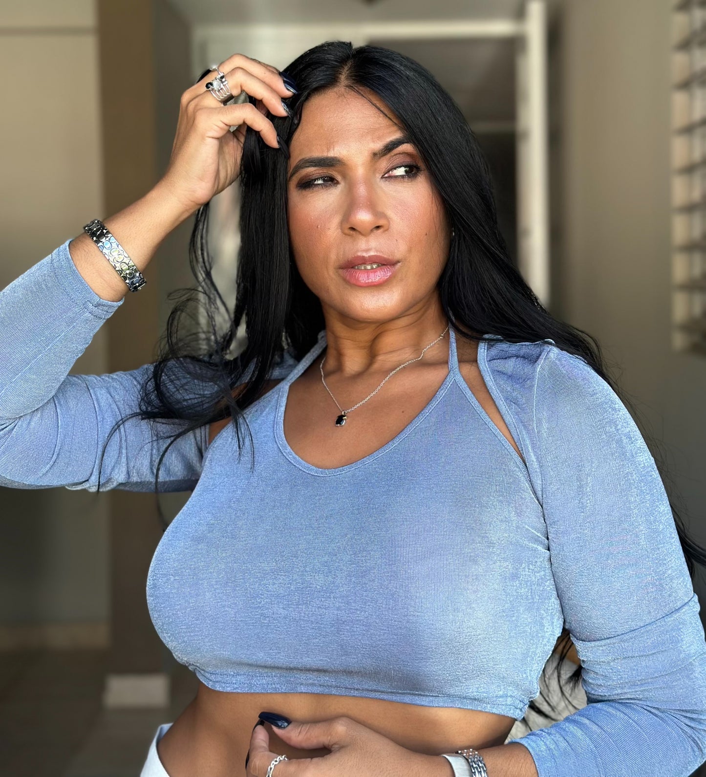 Celestial Spandex Top Set (2 piezas)