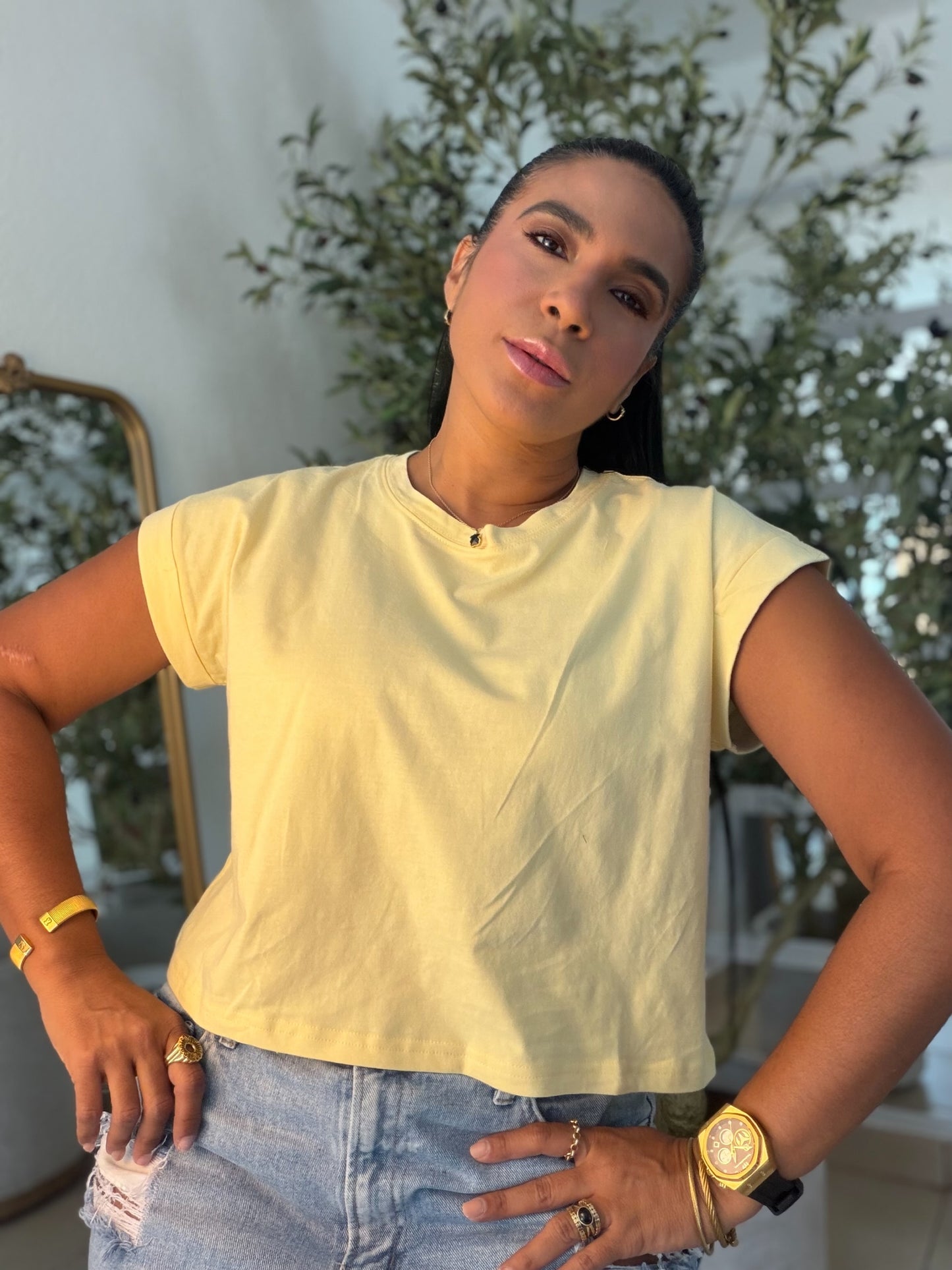 Butter Yellow Oversized Cotton Top (color amarillo) (SOLD OUT GRACIAS)