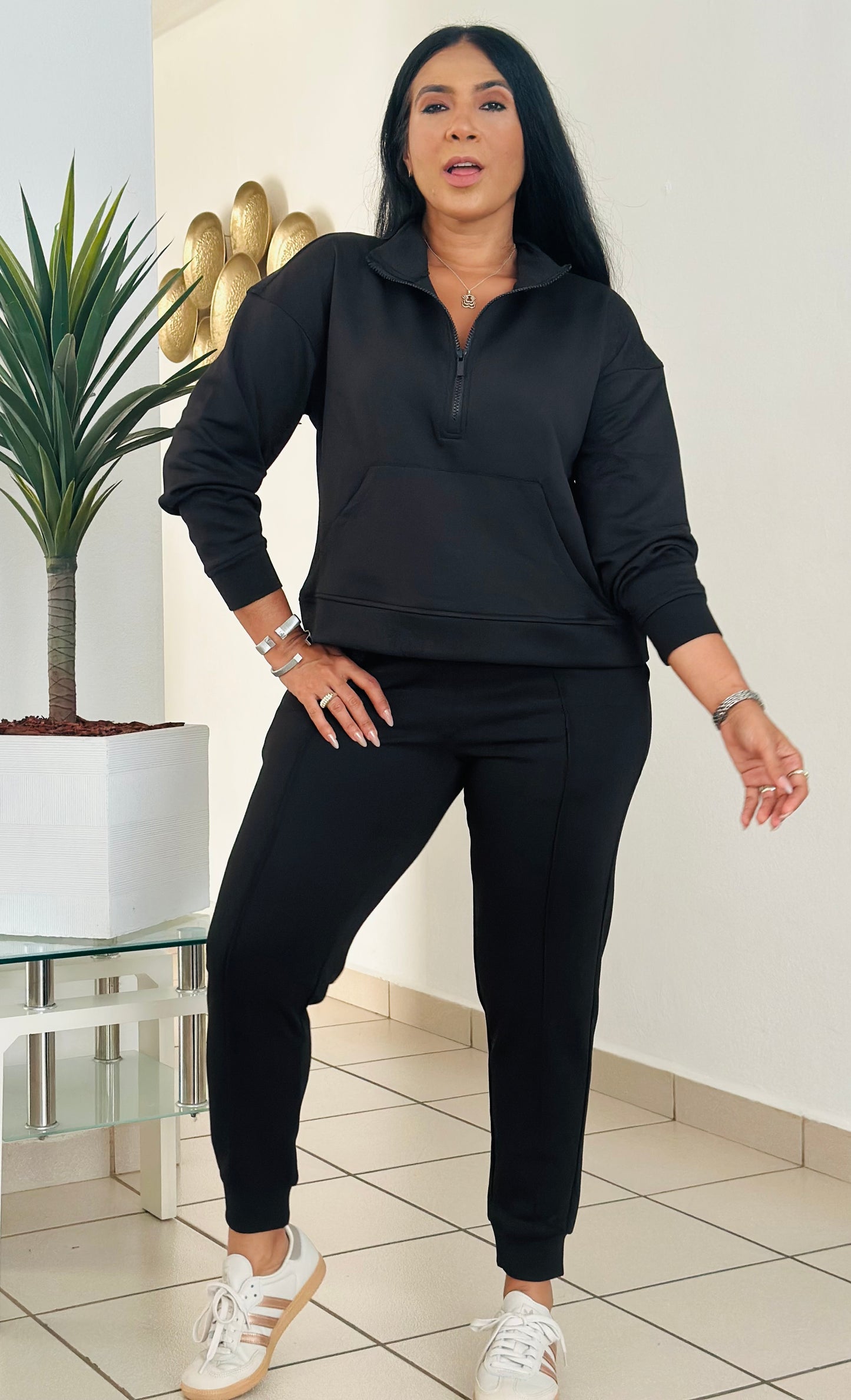 Bahíbe Black Spandex Jogger Set (esto es mega Premium)