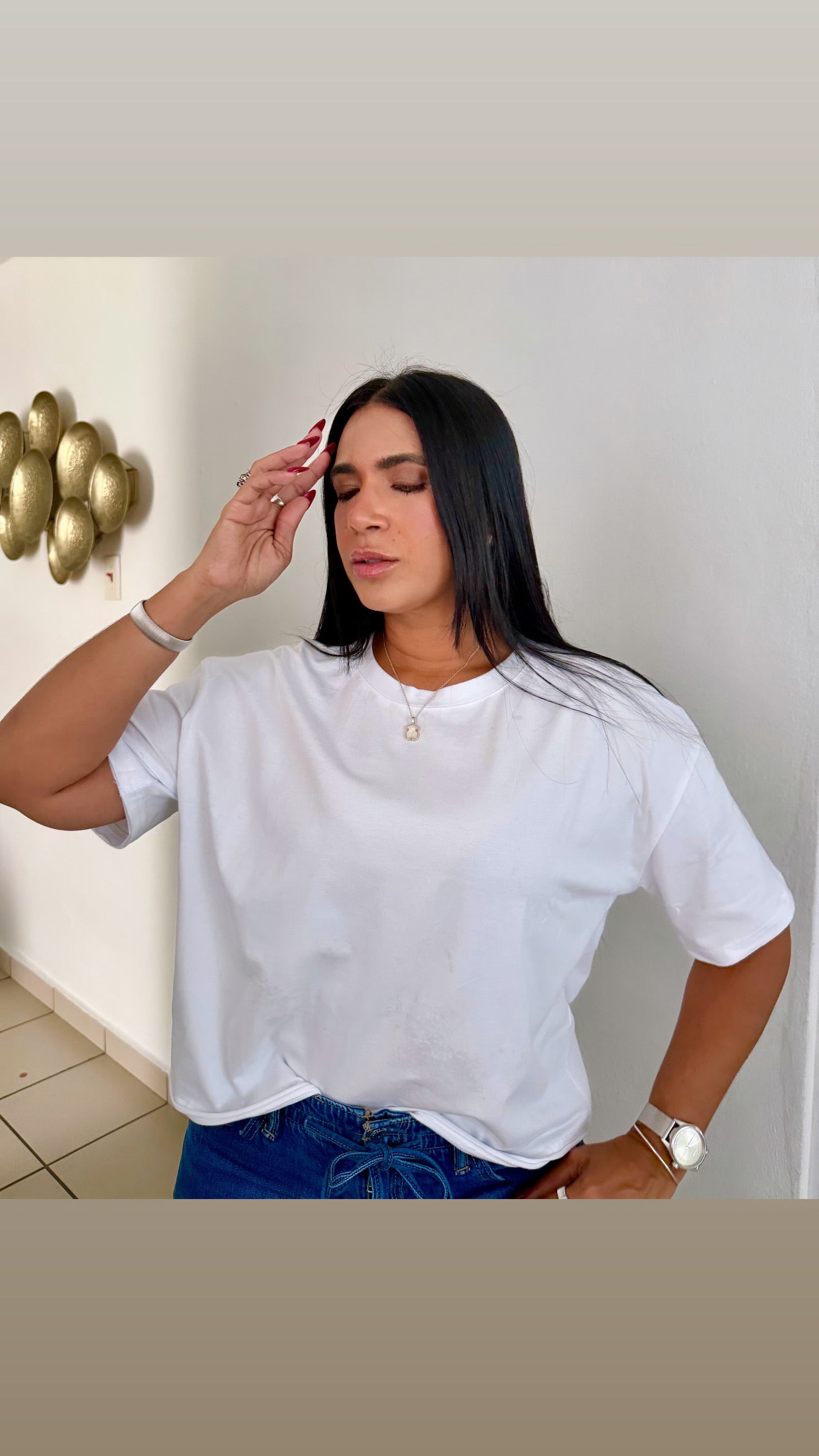 Oversized Bàsica Blanca Calidad Premium SOLD
