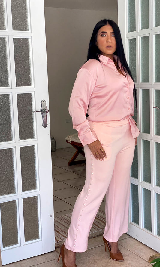 Thais Luxe Pink Pants