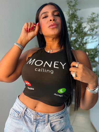 Money Calling Tren Basic 💯 cotton spandex (color negro)