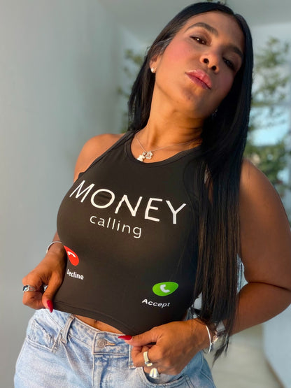 Money Calling Tren Basic 💯 cotton spandex (color negro)