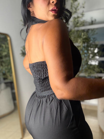 Mujeres Blacky Bien Spandex Jumpsuit (incluye correa) small me queda grande) color negro (SOLD OUT GRACIAS)