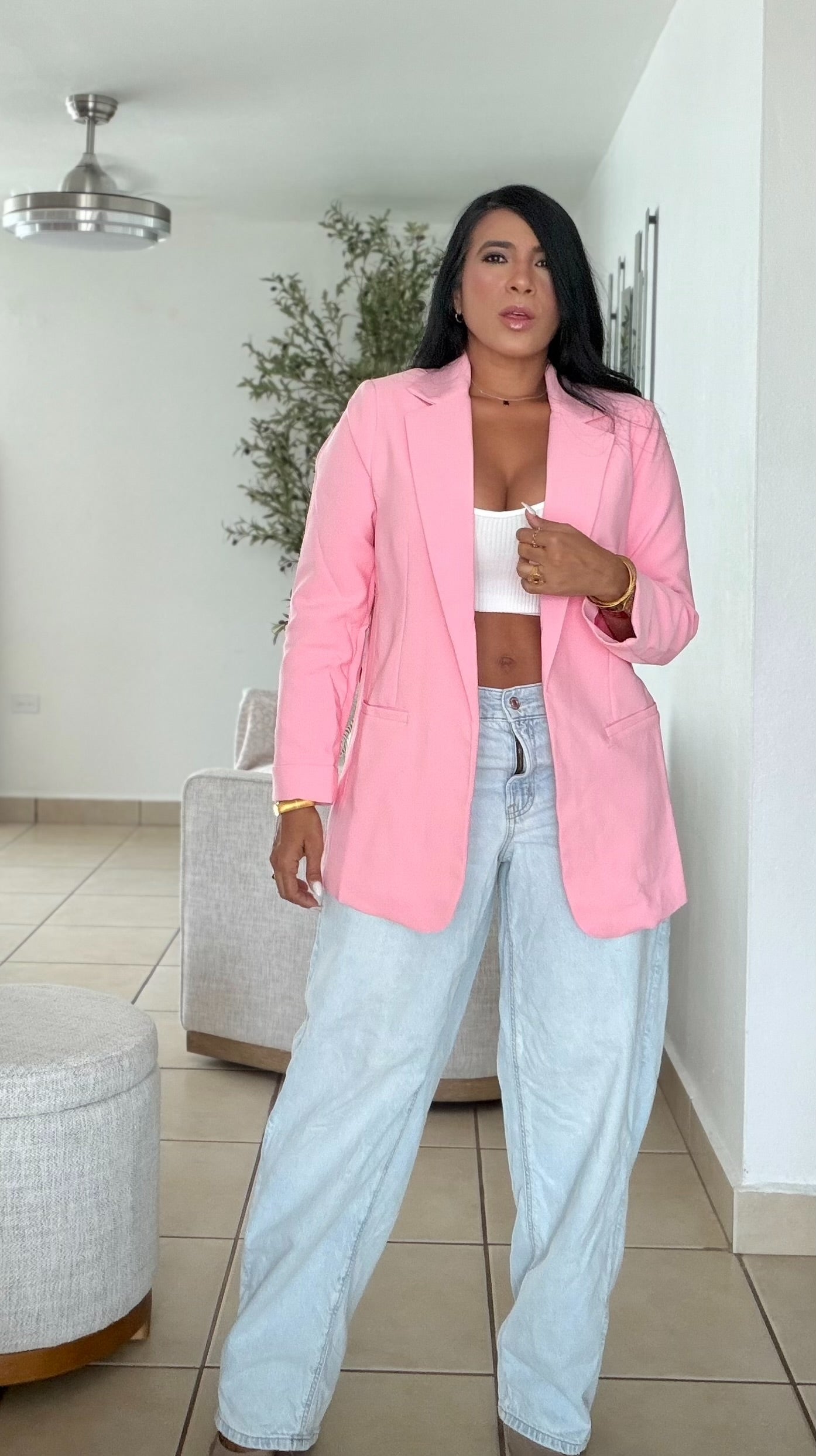 Asha Oversized Luxe Pink Blazer (PRE ORDEN LLEGA JUEVES)