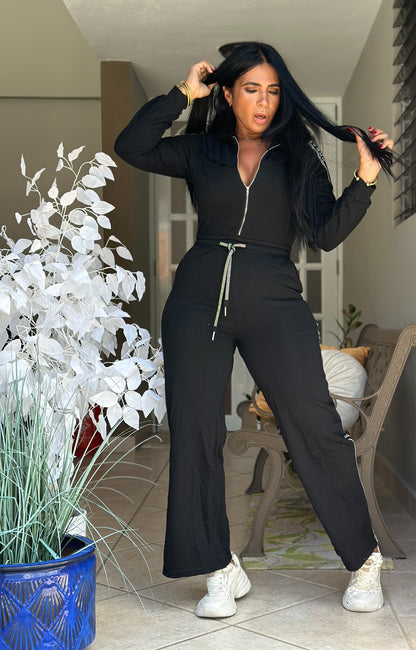 Elir Inspiración Spandex Blacky JUMPSUIT (tiene bolsillos)