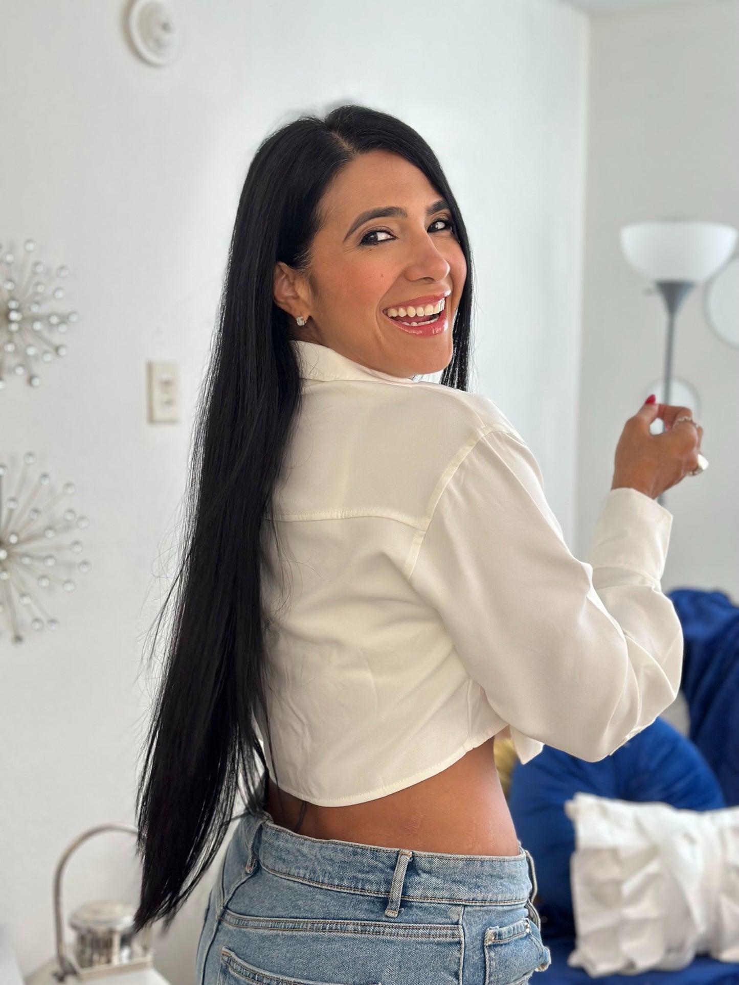 Mommy Oversized White Top