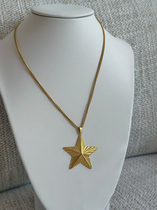 Estrella D’ Mar Collection Collar (Stainlees Steel) Cadena y charm