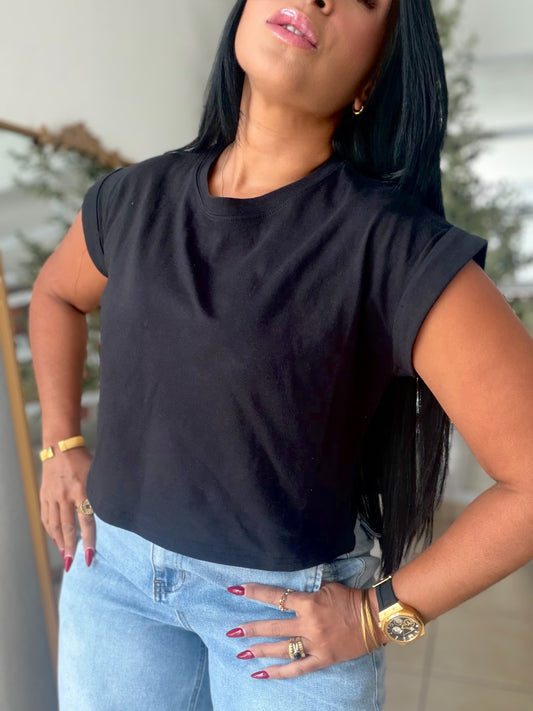 Blacky Black Oversized Basic Top (bàsicas cômodas para todo el año) SOLD OUT GRACIAS
