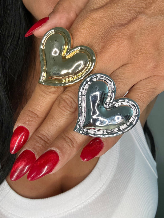 Corazón Ring Collection Stainlees Steel