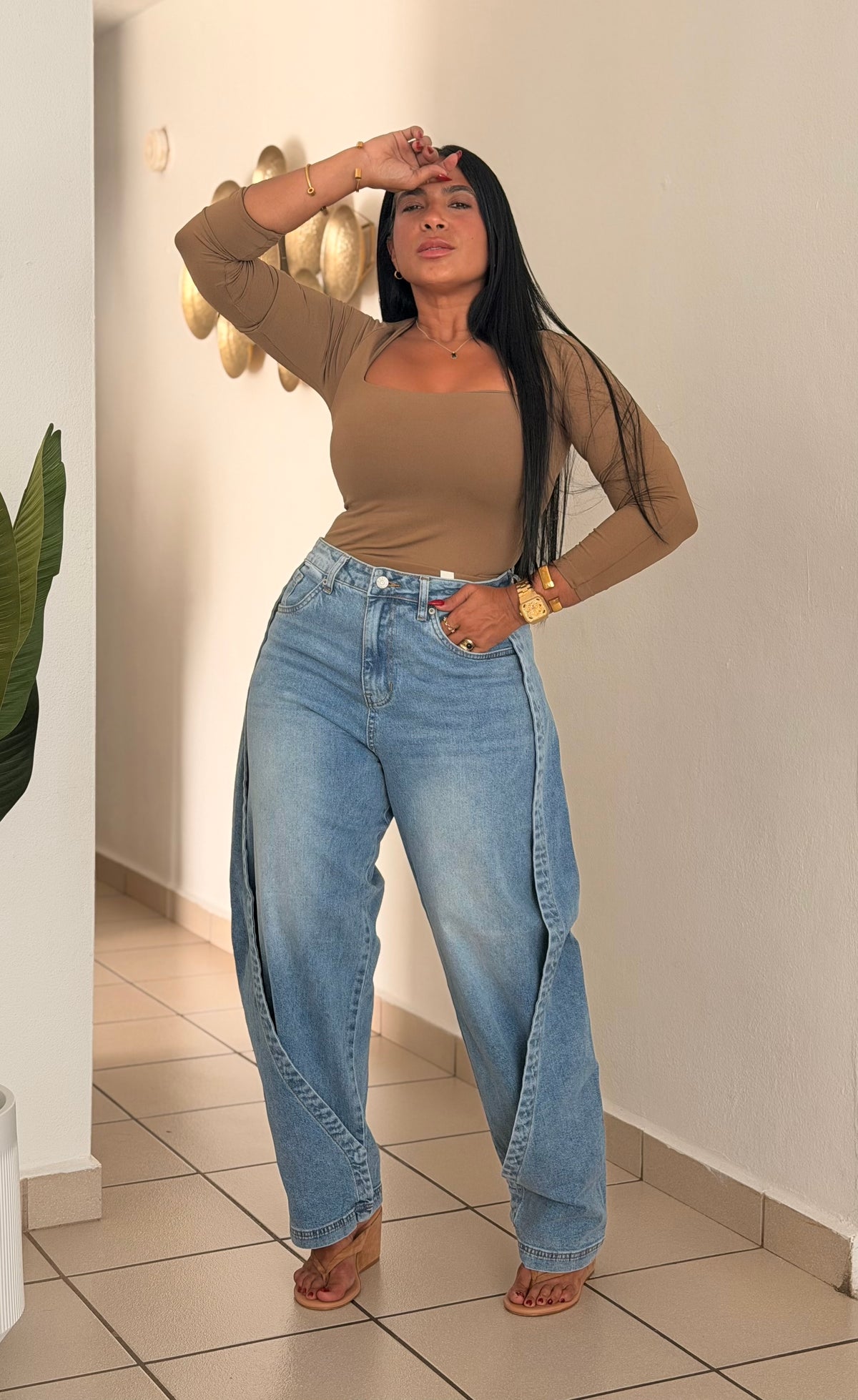 Premium Collection Baggy Spandex Blue Jeans (Usè medium ese estilo y me queda grande en cintura) SOLD OUT GRACIAS