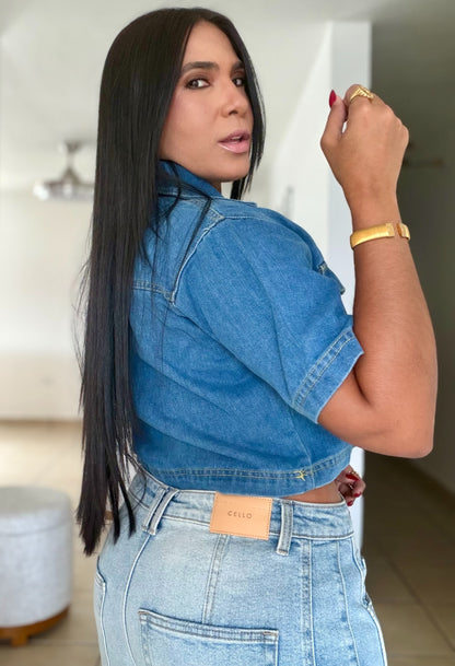 Denim Blue Luxe Top (SOLD OUT)