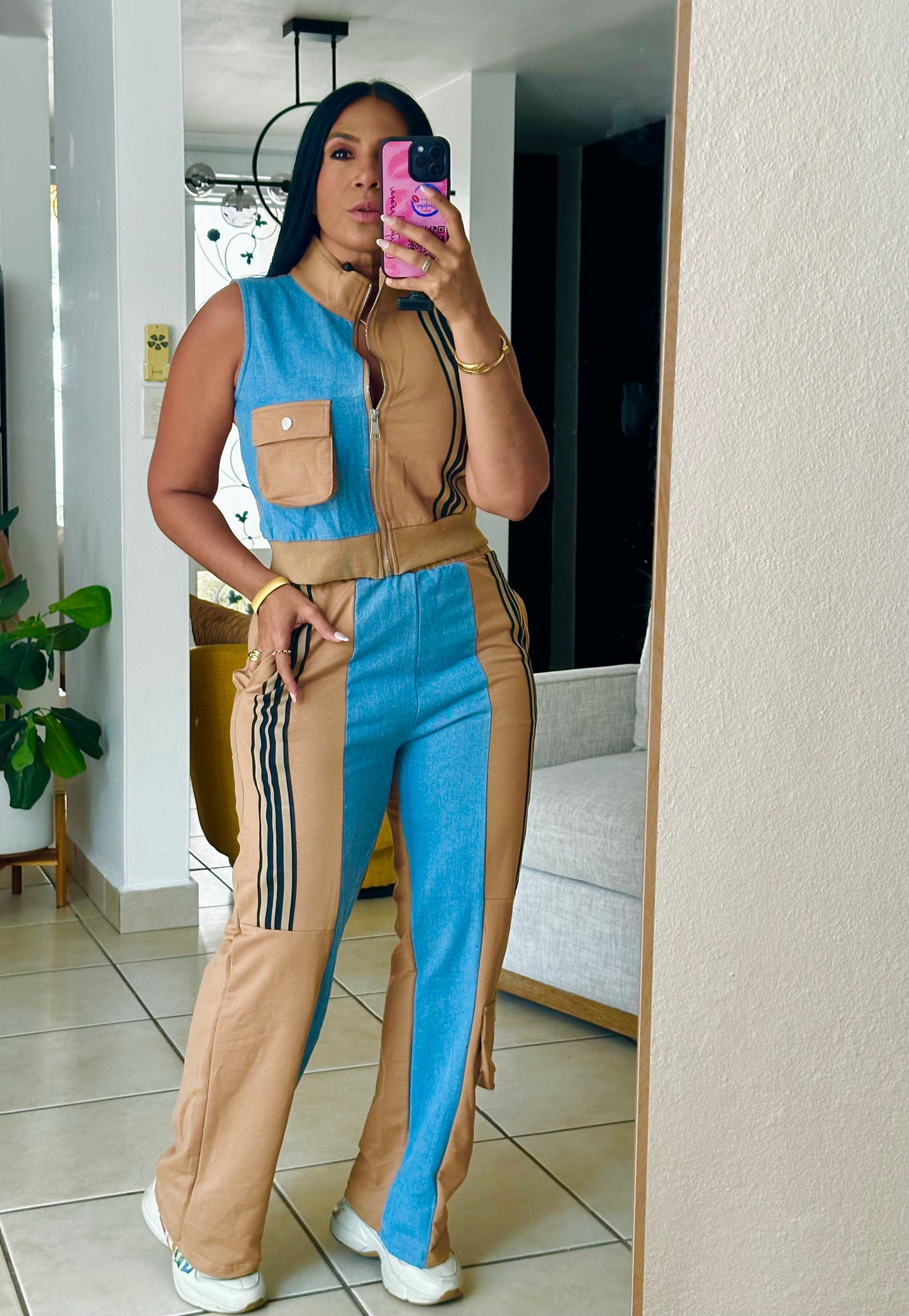 Grecia Travel Set Denim and Cotton (bien y expandible y cubridor)