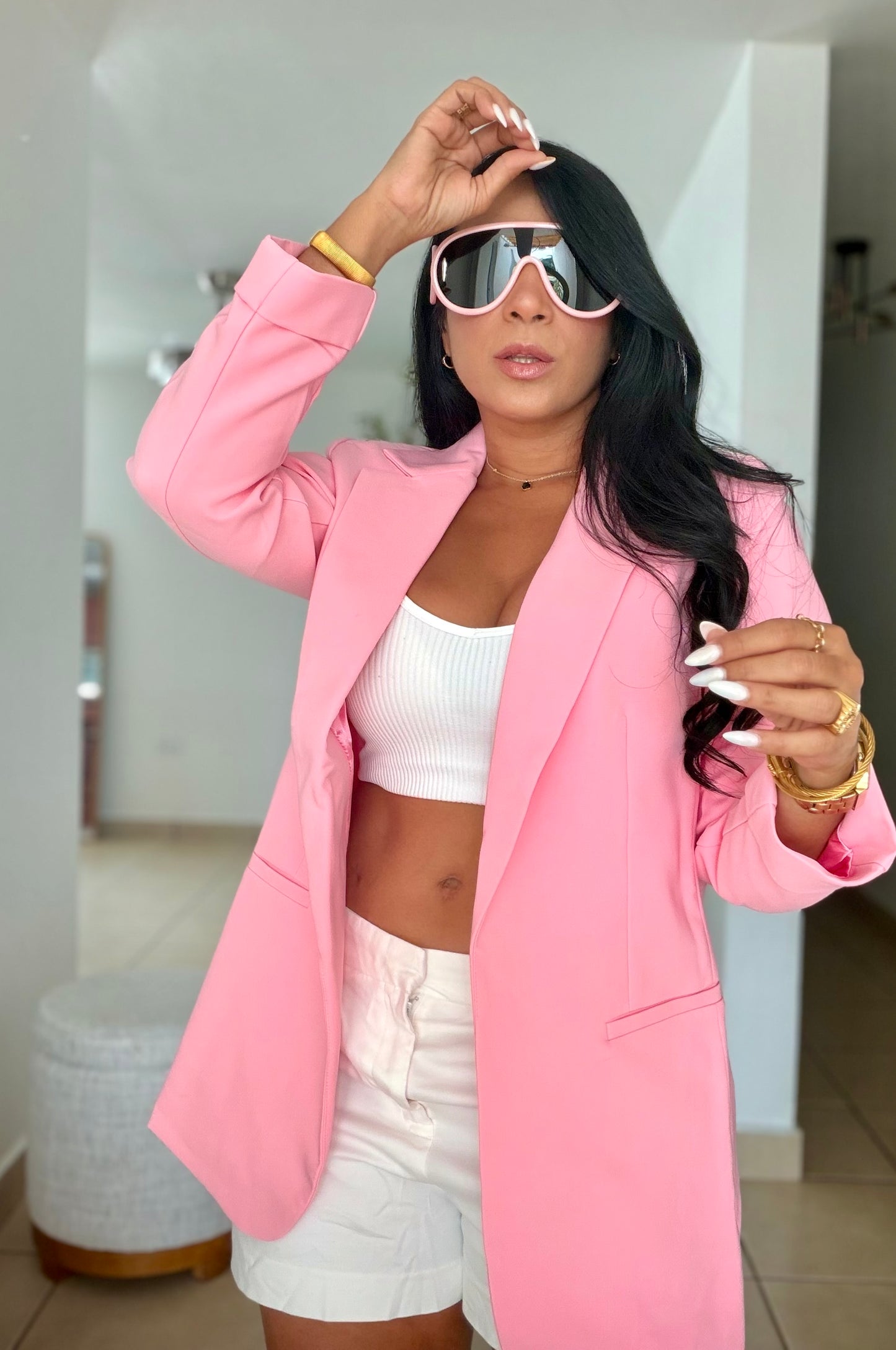 Asha Oversized Luxe Pink Blazer (PRE ORDEN LLEGA JUEVES)