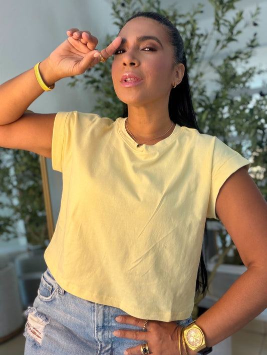 Butter Yellow Oversized Cotton Top (color amarillo) (SOLD OUT GRACIAS)