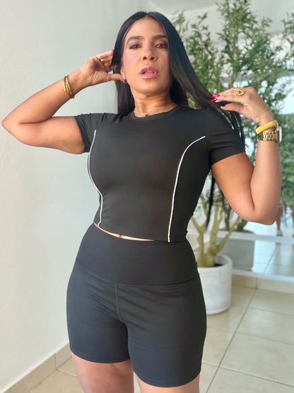 Blacky Black Premium Doble pantalón Sporty Set