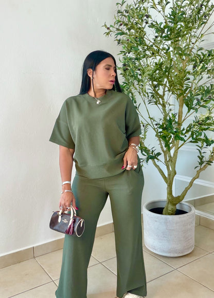 Olive GreenSet Spandex Para todo el año (color verde olivo bello) SOLD OUT