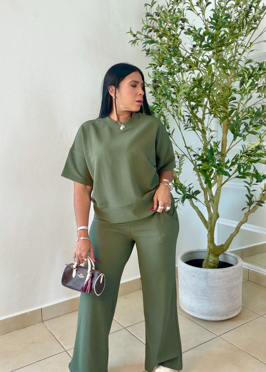 Olive GreenSet Spandex Para todo el año (color verde olivo bello) SOLD OUT