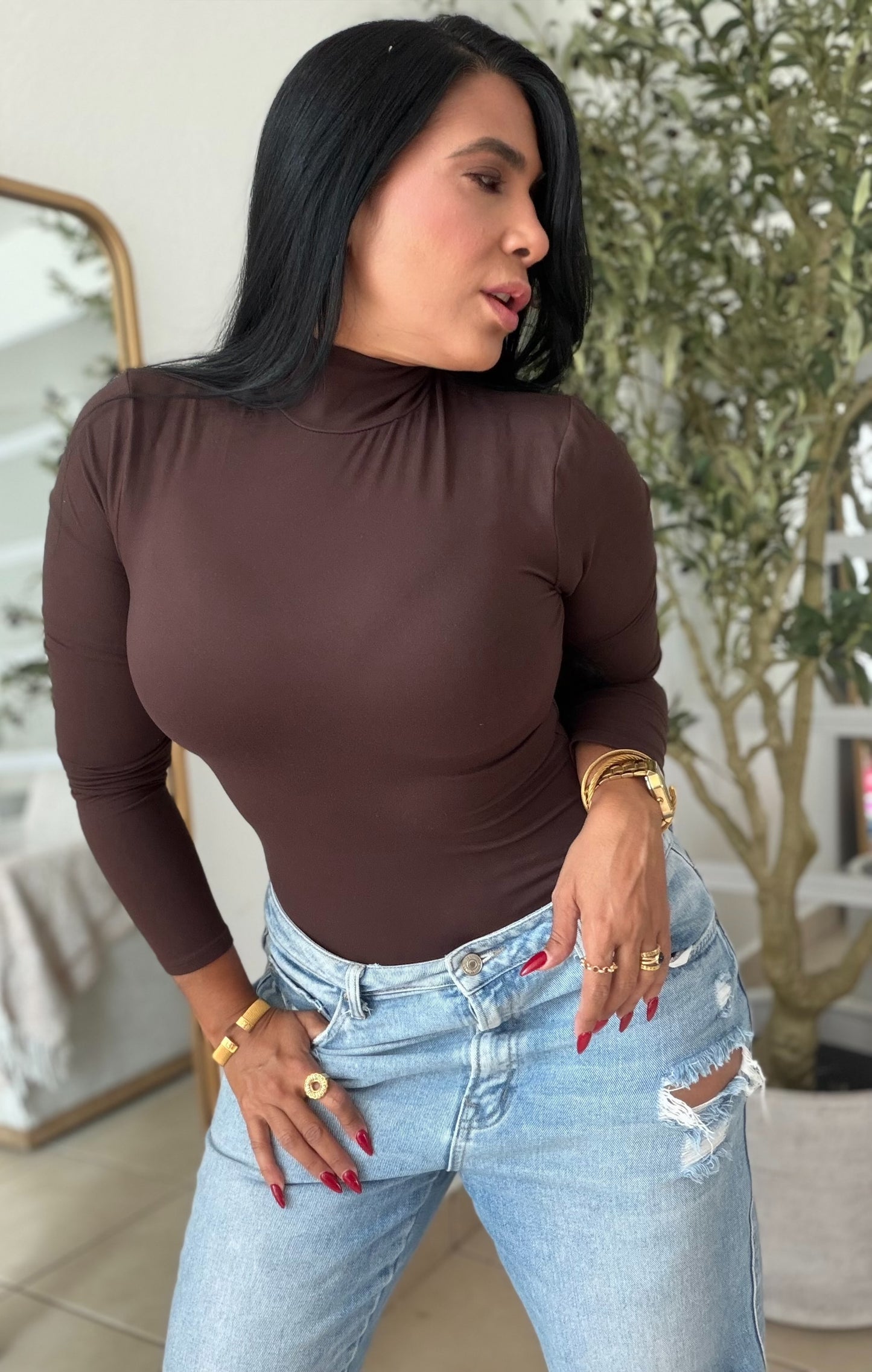 Choco Brown  Spandex Bodysuit (SOLD OUT)