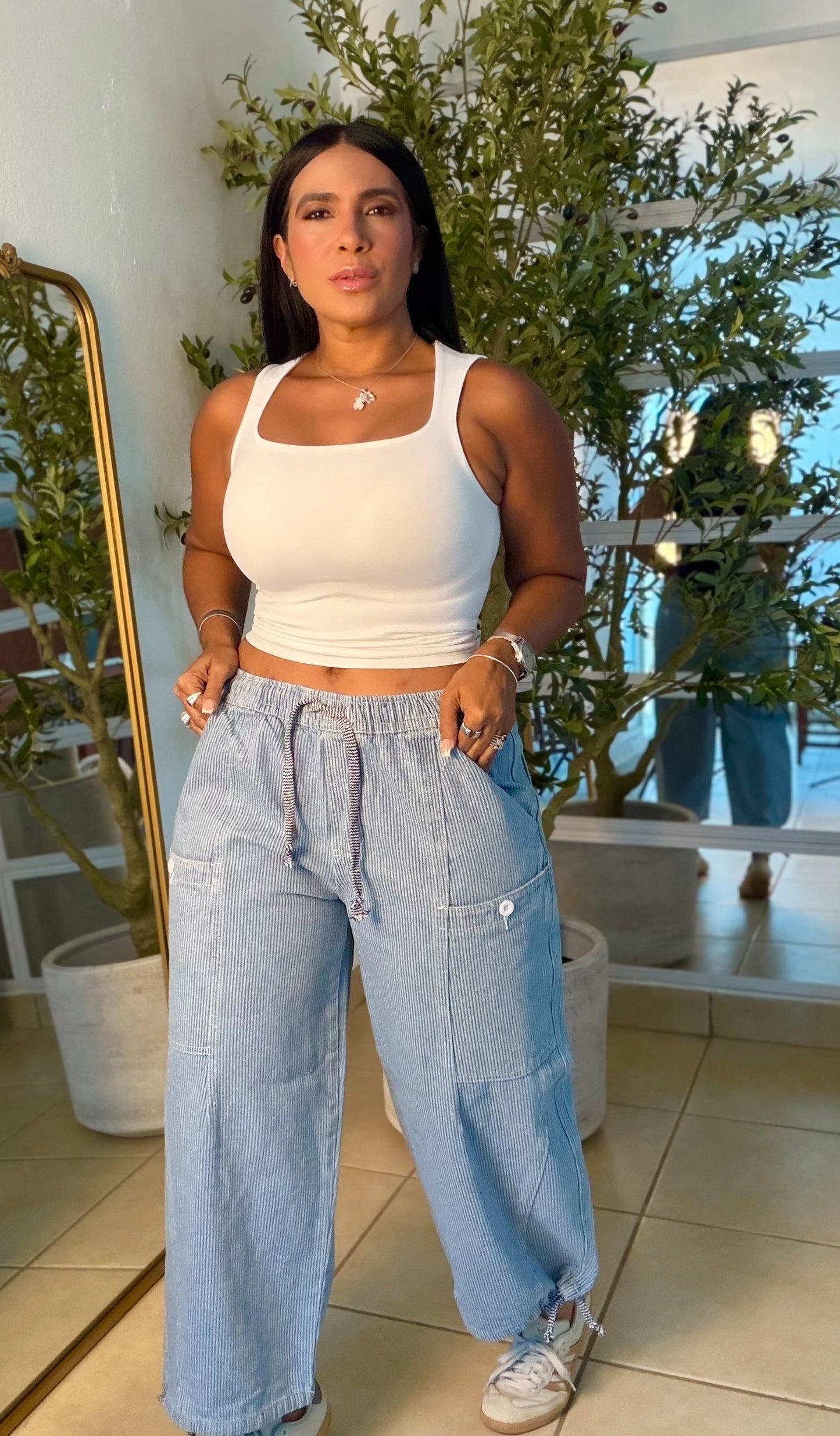 Baggy Spandex Denim Blue Luxe Barrel Jeans (que ajuatas a tu gusto) una belleza!! Mega Premium