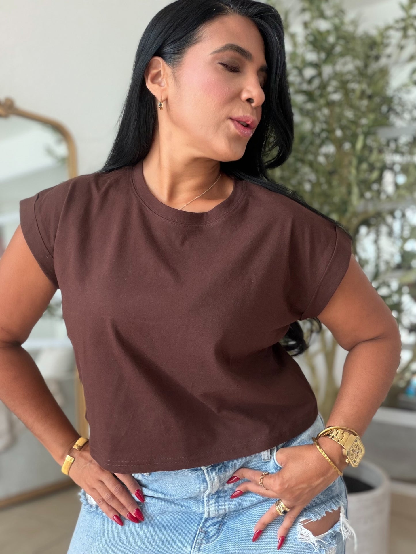 Choco Brown Oversized Top (SOLD OUT)