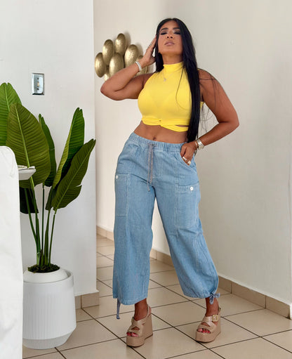 Baggy Spandex Denim Blue Luxe Jeans (que ajuatas a tu gusto) una belleza!! Mega Premium (SOLD OUT
