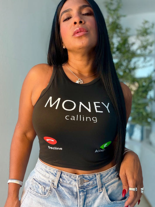 Money Calling Tren Basic 💯 cotton spandex (color negro)