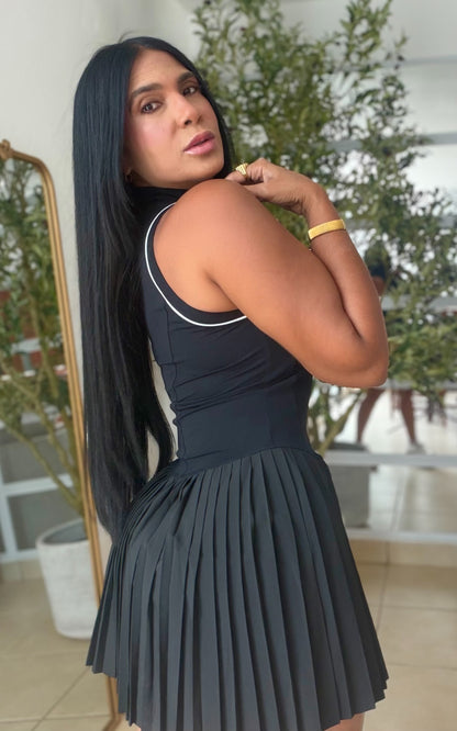 Nüra Activewear Spandex Dress Black (color negro)