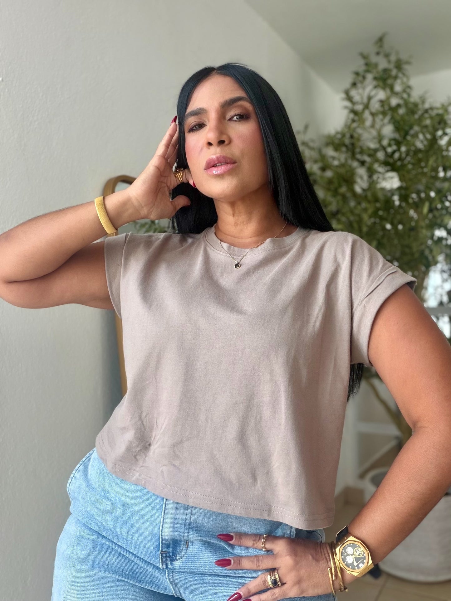 Mocha Beige Oversized Top (SOLD OUT GRACIAS)