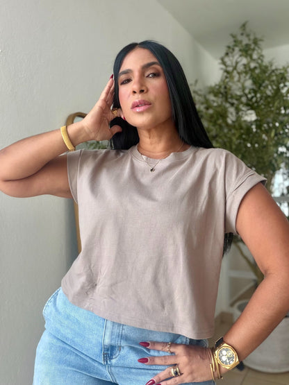 Mocha Beige Oversized Top (SOLD OUT GRACIAS)