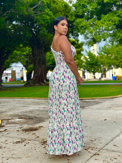 Sun Vibes Mega Spandex Maxi Dress ( CORRE GRANDE)