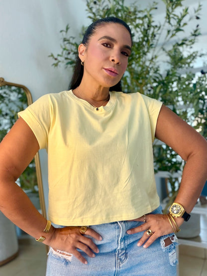 Butter Yellow Oversized Cotton Top (color amarillo) (SOLD OUT GRACIAS)