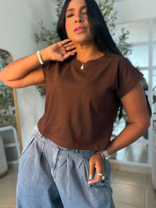 Choco Brown (Marron) Oversized Top