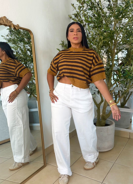 “Evita” Strecht!! Bien Spandex Baggy Pants White (NO CLAREA) es perfecciòn. Calidad mega premium