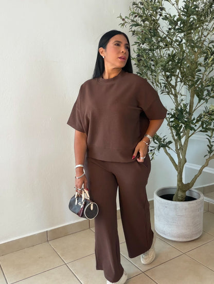 Choco Brown Set Spandex Para todo el año