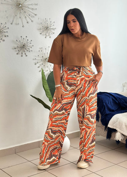Cali Spandex Multicolor Wide Leg Pants (tiene bolsillos, liviano, bien cómodo y expandible)