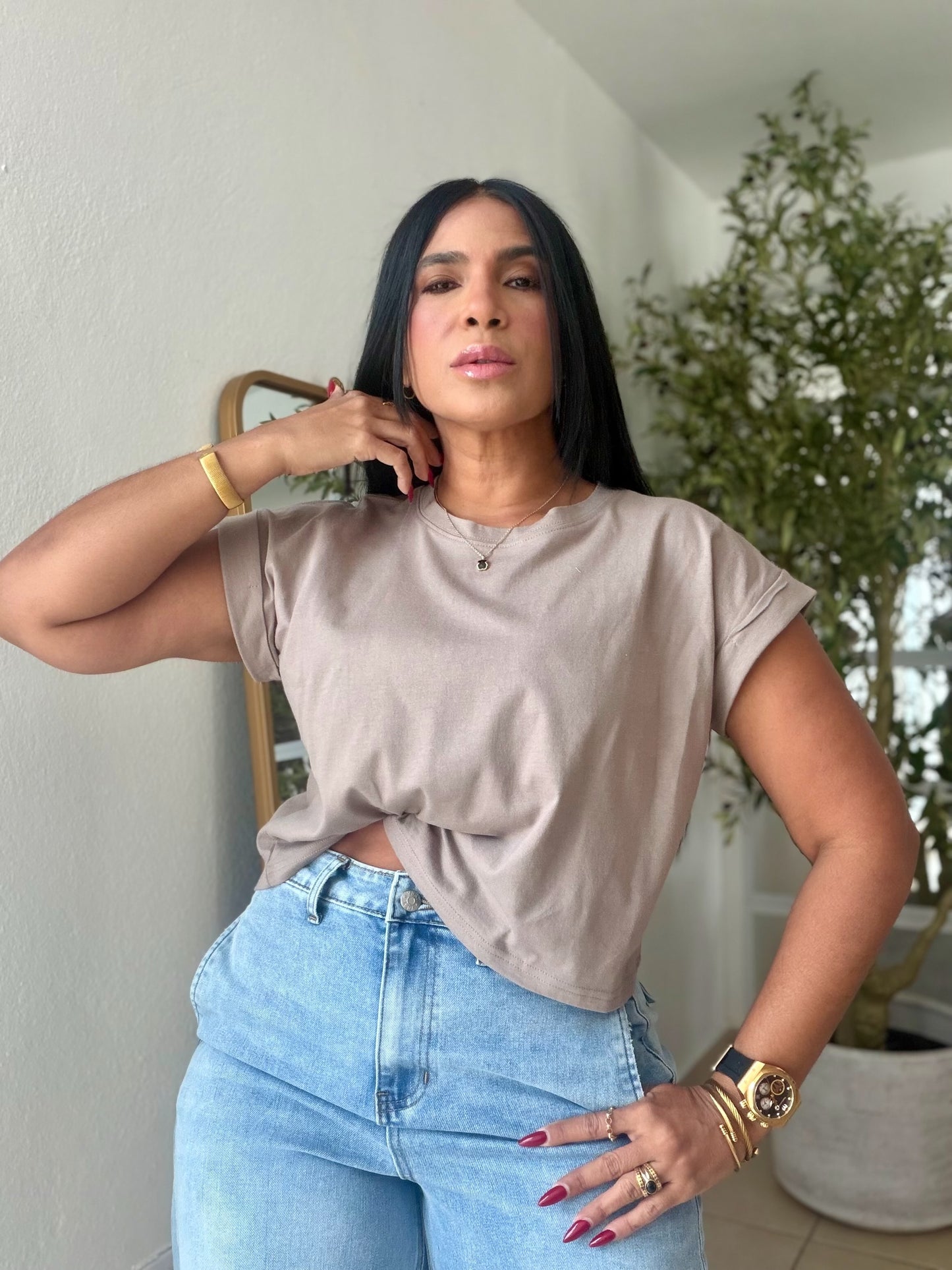 Mocha Beige Oversized Top (SOLD OUT GRACIAS)